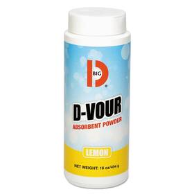 Big D 752132001669 166 D-vour Absorbent Powder Lemon Fragrance 16 Oz Pack Of 6 - Absor