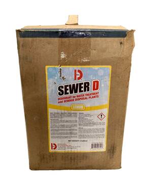 Big D Sewer 752132056003 Deodorant For Water Treatment Sewage Disposal Plants 5600 Lemon 5 Gal