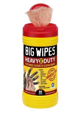 60020046 Big Wipes 811447011357 Heavy Duty Industrial Textured Scrubbing Red Top Hard On Grease/g