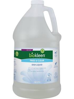 Biokleen 717256000745 Free And Clear Dish Soap - Liquid Dishwashing Cleaner Eco-friendly Non-