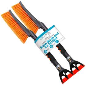 Birdrock Home 810004144088 Snow Brush With Detachable Ice Scraper For Car - Flexible Remover And Wi