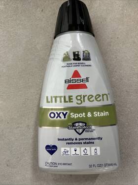 2038g Bissell 011120274752 Little Green Spot&stain Formula For Carpet Cleaners Oxy 32 Fl Oz