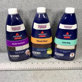 1619078 Bissell Authentic 3-pack Variety Cleaning Formulas 32oz Each Crosswave Spinwave
