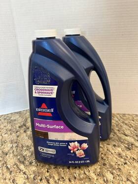 17891 Bissell Lot Of 2 Multisurface Floor Cleaning Formula Crosswave And Spinwave 64 Oz