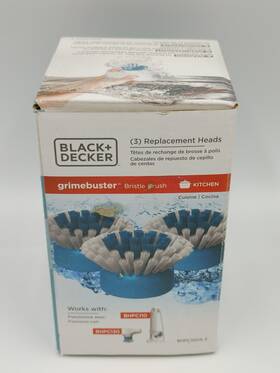 Bhpc100a-3 Black And Decker Grimebuster Bristle Brush Replacement Heads 3 Pack #bhpc100a-3