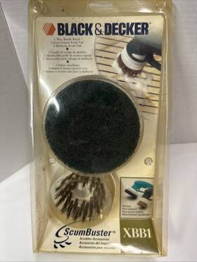 Xbb1 Black Decker 050875508385 And Scumbuster Replacement Wire Brush Coarse Bbq Scrub Pads