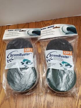 Xbp1 Black Decker Lot Of 2 Packs And Scum Buster Refill Scrub Pads New Nos Vintage
