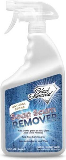 Black Diamond Stoneworks 679773001554 Natural Stone Shower Soap Scum Remover Spray. For Cleaning Bathtubs Glass Do