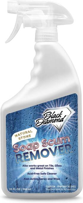 Black Diamond Stoneworks 711181977042 Natural Stone Shower Soap Scum Remover Spray. For Clean