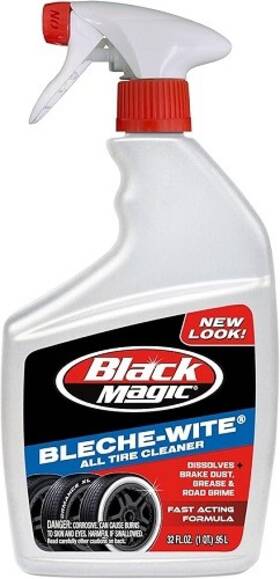 120066 Black Magic Bleche-wite Tire Cleaner Trigger Spray 32 Oz - 1ea