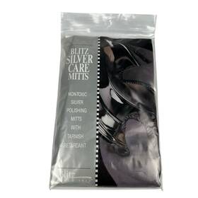 Blitz 075549005021 Silver Care Polishing And Cleaning Mitts With Tarnish Retardant