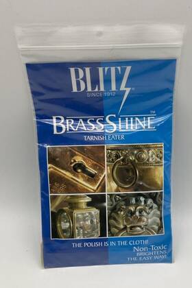 Blitz 075549010919 New Brassshine Tarnish Eater Brass Copper Polishing And Cleaning Care Cloth