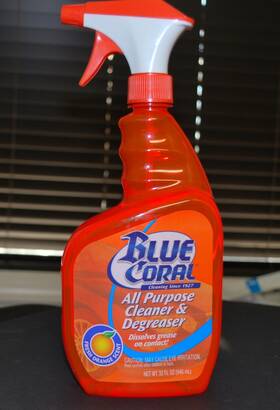 Blue Coral 077249150322 All Purpose Cleaner And Degreaser Fresh Orange Scent Spray 32 Oz