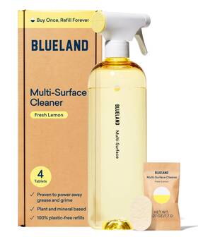 Blueland 810018390174 Multi-surface Cleaning Spray Bottle With 4 Eco-friendly Refill Tablets