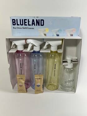 Blueland 810018392123 Refillable Cleaner Set Multi-surface Glass Mirror Bthrm Hand 2 Tablets