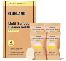 Blueland 810018393793 Multi-surface Cleaner 4-pack Refill Fresh Lemon Scent 24 Fl Oz Each