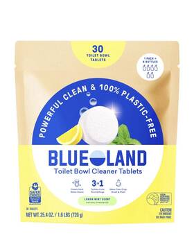 Blueland 810018399160 Toilet Bowl Cleaner Tablets Lemon Mint 30-count