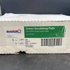 4020gre Boardwalk Renown 20in Green Scrubbing Pad Pack Of 5