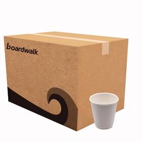 Boardwalk 749507005018 Dw10hcup 10 Oz Double-walled Paper Hot Cups - White 500/ct New