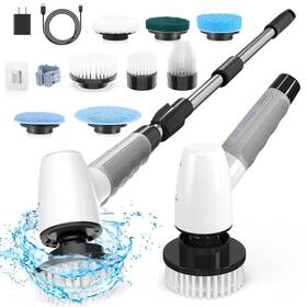 Bomves 765884607140 Electric Spin Scrubber Cordless Cleaning Brush Tub Tile For Home 8