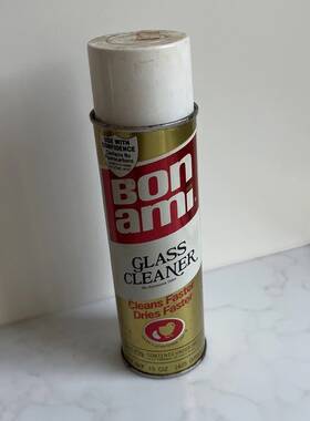 Bon Ami 017500360008 Vtg Company Glass Cleaner 15oz Spray Can Gold Usa Made Full Nos