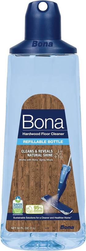 Bona 313021427467 Hardwood Floor Cleaner Spray Mop Cartridge Unscented 34 Fl Oz