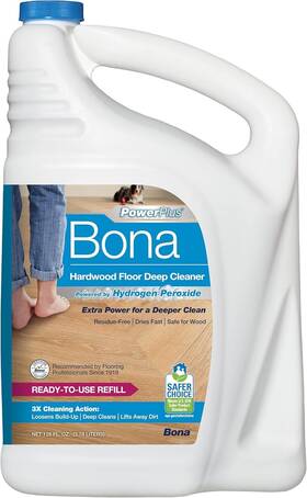 Bona 313034637679 Powerplus Hardwood Floor Deep Cleaner Refill - 128 Fl Oz For