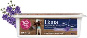 Bona 313108084095 Disposable Wet Cleaning Pads For Hardwood Floors Lavender Scent
