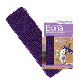 Bona 737025021146 Pet System Microfiber Sweeping Pad For Multi-surface Floors - Use With Mo