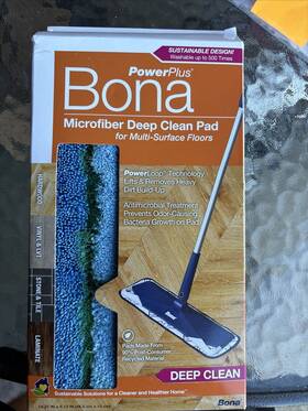 Ax0003495 Bona Power Plus Deep Cleaning Pad Microfiber 18 X 5 New