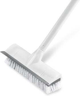 Boomjoy 445003950960 Floor Scrub Brush With Long Handle 2 In 1 Scrape And Stiff Brist
