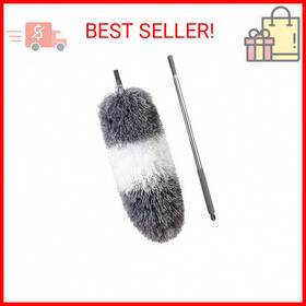 Boomjoy 746362103200 Microfiber Feather Duster With Extendable Pole And Bendable Head 100 Inch T