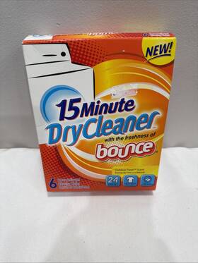 Bounce 799228009833 Vintage At Home 15 Minute Dry Cleaner Cloth - 6 Single Packs