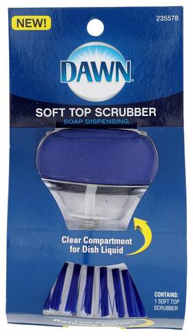 691488 Bradshaw Home Dawn Palm Scrubber Blue