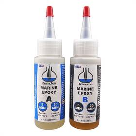 Brampton Technology Ltd. 853235006282 Marine Epoxy Strong Bonding For Boat Repair Bonds In 30 Minutes Water R