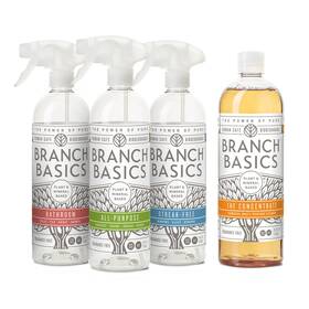 Branch Basics 850064740103 Cleaning Essentials Kit All Purpose Spray Glass Cleaner And Bathroom Clean