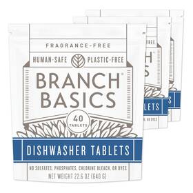 Branch Basics 850064740189 Dishwasher Tablets 120 Ct Plastic-free Fragrance-free Hum