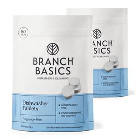 Branch Basics 850064740240 Dishwasher Tablets 120 Ct Plasticfree Fragrancefree Human