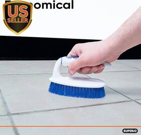 Brand 313047062055 Cleaning Scrub Brush With Stiff Bristles And Comfort Grip Handle Blue 2 Pack