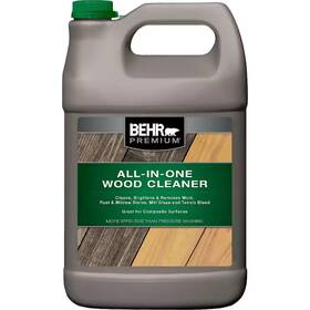 06301n Branded 1 Gal. All-in-one Wood And Deck Cleaner Powerful Cleaning Solution