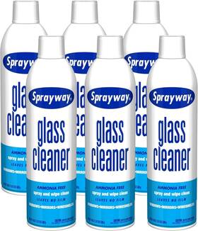 13933228 Branded Sprayway Ammonia Free Glass Cleaner With Foaming Spray 19oz Lot Of 6