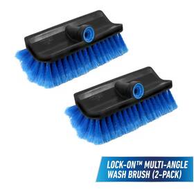 2975820x Branded Unger Lock-on Multi-angle Wash Brush Flexible Cleaning Tool 2 Pack