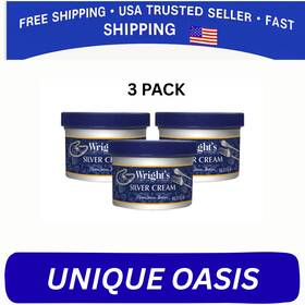 Branded 313037859863 Wrights Silver Cleaner And Polish Cream - 8 Oz 3 Pack