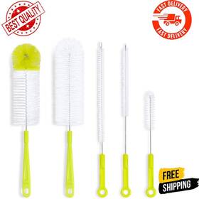 5955 Branded 313108332356 Bottle Cleaning Brush Set - Long Handle Cleaner For Washing Narrow Neck