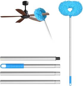 Branded 445039343323 Ceiling Fan Duster With Extension Pole Microfiber Cleaner For High 50 Inch