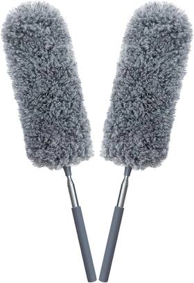 Branded 797430939405 2 Pack Microfiber Feather Duster For Cleaning With Extendable Pole Hand Washable