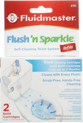 8102p8 Branded Sparkle Bleach Toilet Cleaning Refills 2-pack