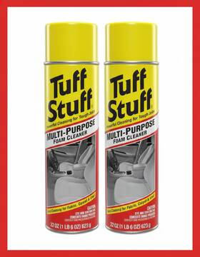 E302784000 Branded Tuff Stuff Multi Purpose Foam Cleaner For Deep Cleaning Of Car Interior 2 Pack