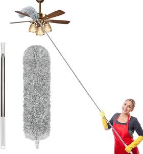 K027jh Branded Extra-long Dusters With Extension Pole 100-inch For Cleaning Bendable Microfibe