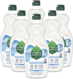 Sgt6454 Branded Seventh Generation Free And Clear Dish Liquid Soap For Sensitive Skin 19 Oz Bottl